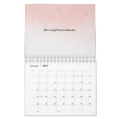 ミニマリストのカスタマイズ：白黒 カレンダー (1月 2027)