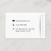 ミニマリストのカスタマイズ：白黒 名刺 (裏面)