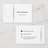 ミニマリストのカスタマイズ：白黒 名刺 (正面/裏面)