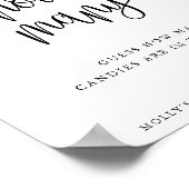 ミニマリストのカリグラフィーゲームの表示数を当ててみよう ポスター (角)