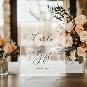 ミニマリストのカードとギフトは曇った アクリルサイン