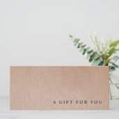 ミニマリストのギフト券 (スタンド正面)