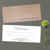 ミニマリストのギフト券