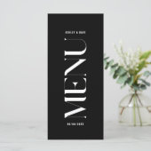 ミニマリストのクライ結婚ブラックのメニュー メニュー (スタンド正面)