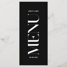 ミニマリストのクライ結婚ブラックのメニュー メニュー