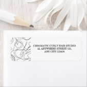 ミニマリストのクラス白黒抽象芸術パターン ラベル (インサイチュ)