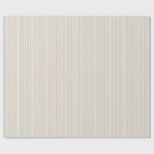 ミニマリストのクリスマスストライプの ラッピングペーパー (フラット)