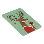 ミニマリストのクリスマストインデナーギフト現在の休日 マグネット (右側)