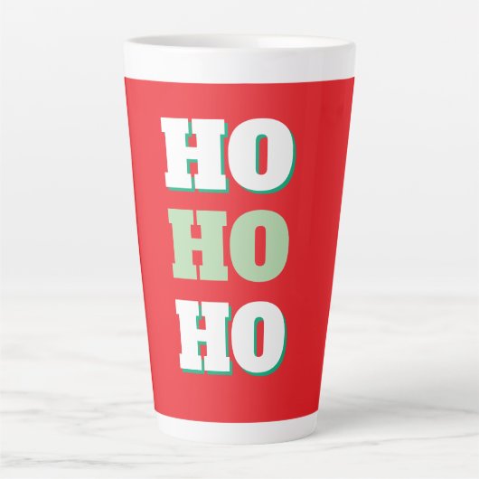 ミニマリストのクリスマスパーティー カフェラテマグ (正面)