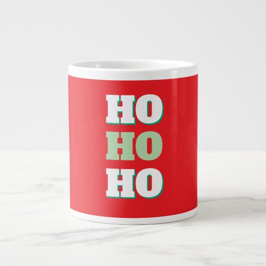 ミニマリストのクリスマスパーティー ジャンボコーヒーマグカップ (正面)