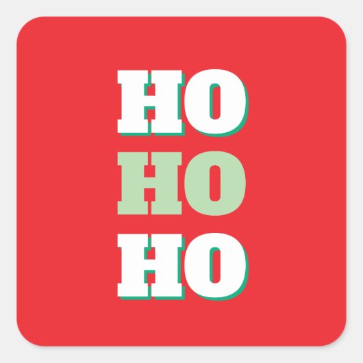 ミニマリストのクリスマスパーティー スクエアシール (正面)