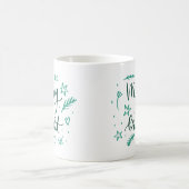 ミニマリストのクリスマスホリデー コーヒーマグカップ (中央)