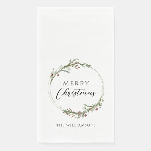 ミニマリストのクリスマスリース (正面)