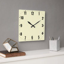 ミニマリストのクリーム顔と数字 – Frameless