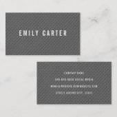 ミニマリストのグレーパターン 名刺 (正面/裏面)