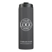 ミニマリストのグレープロモーション会社のビジネスロゴ タンブラー (正面)