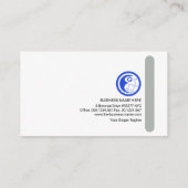 ミニマリストのグレー·カラム·タブ起業創立者CEO 名刺 (裏面)