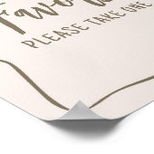 ミニマリストのコケット赤ちゃんシャワー特典 ポスター (角)