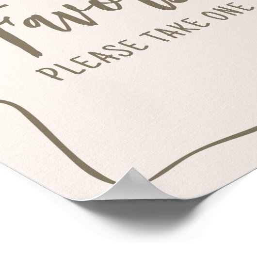 ミニマリストのコケット赤ちゃんシャワー特典 ポスター (角)