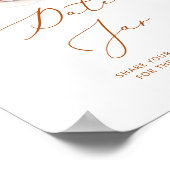 ミニマリストのコーヒー日付の夜のアイディア。日付jar ポスター (角)