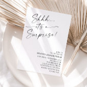 ミニマリストのサプライズ誕生日パーティー 招待状