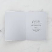 ミニマリストのサンタクロースのクリスマスカード カード (内部)