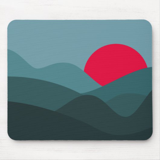 ミニマリストのサンピーコック マウスパッド (正面)