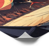 ミニマリストのサーカスシーン ポスター (角)