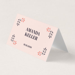 ミニマリストのシックエレガントな美的テーブル名