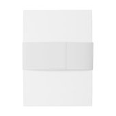 ミニマリストのシルバーグレ結婚イのベリーバンド 招待状ベリーバンド (裏面例)