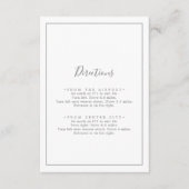 ミニマリストのシルバー方向エンクロージャカード エンクロージャーカード (正面)