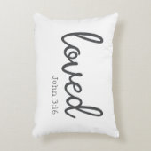 ミニマリストのジョン3:16愛 アクセントクッション (正面(垂直))