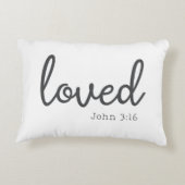 ミニマリストのジョン3:16愛 アクセントクッション (裏面)
