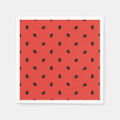 ミニマリストのスイカの種子パターン スタンダードカクテルナプキン (正面)