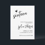 ミニマリストのスイート16の誕生日パーティー、スイート16の招待状 招待状<br><div class="desc">ミニマリストのスイート16の誕生日パーティー、スイート16の招待状、スイート16の誕生日招待状、モダンなスイート16、ミニマリストのスイート16招待状、ミニマル16歳、ミニマリストの16歳の誕生日、編集可能な誕生日招待状、ミニマリストの招待状、</div>
