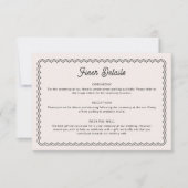 ミニマリストのスキャロッ縁どプされたエンクロージャカード 招待状 (正面)