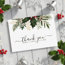 ミニマリストのスクリプトのクリスマス結婚の緑