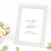 ミニマリストのスクリプトカードとギフト印刷可結婚能 ポスター