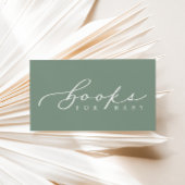 ミニマリストのスクリプトベビーシャワーブックベビーカード プレイスカード