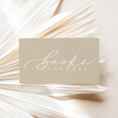 ミニマリストのスクリプトベビーシャワーブックベビーカード プレイスカード