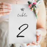 ミニマリストのスクリプト書の手タイポグラフィ結婚の テーブルナンバー<br><div class="desc">美しいシンプルタイポグラフィミニマル書スの手のスクリプトのデザイン結婚。個人ユニーククラシック書道のスタイルを使用結婚するデザイン。白とモダン灰色の色調を持つ手書文字のデザイン。エレガントな結婚式のテーブル番号のデザインでモダンも要素が伝統的含まれる。一致する結婚式招待状や他の文房具も用意。各テーカスタマイズブルの番号と購入は、必要なテーブル番号の数に応じて個別に行う</div>