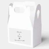 ミニマリストのスクリプト書の手タイポグラフィ結婚の フェイバーボックス (オープン)