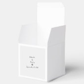 ミニマリストのスクリプト書の手タイポグラフィ結婚の フェイバーボックス (オープン)