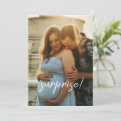 ミニマリストのスクリプト2 – 写真超音波妊娠 案内状 (スタンド正面)