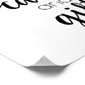 ミニマリストのスクリプト |クラシックカードとギフトサイン ポスター (角)