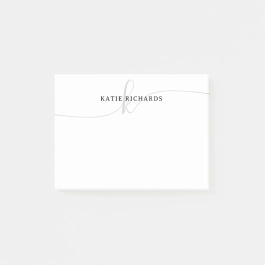 ミニマリストのスクリプト ポストイット (正面)