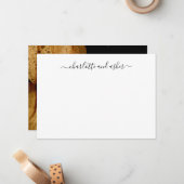 ミニマリストのスクリプパーソナライズされたト・カップル ノートカード (正面/裏面インサイチュ)