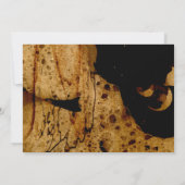 ミニマリストのスクリプパーソナライズされたト・カップル ノートカード (裏面)