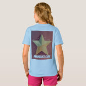 ミニマリストのスターガール Tシャツ (裏面フル)
