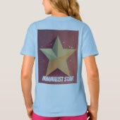 ミニマリストのスターガール Tシャツ (裏面)